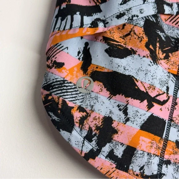 Lululemon Speed Up Short *2.5" Inversion Multi / Black Size 4 - Picture 3 of 6